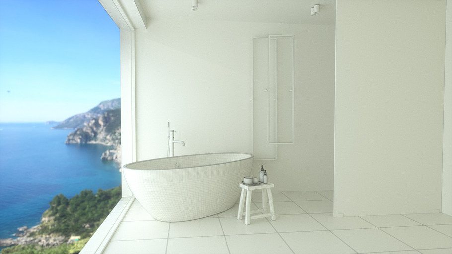Bathroom with a view in Architecture - product preview 5