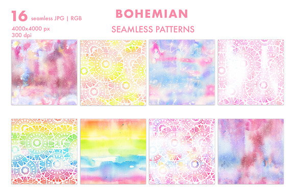 Tenderness: Watercolor Textures in Patterns - product preview 1