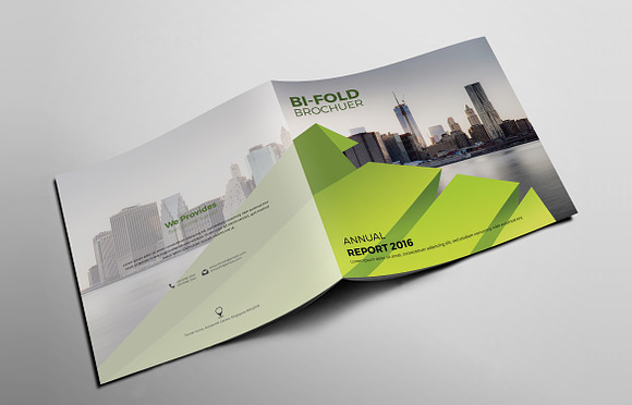 Bi-fold Brochure  in Brochure Templates - product preview 3
