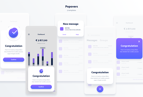 Spojeeto Mobile App UI Kit in UI Kits and Libraries - product preview 7
