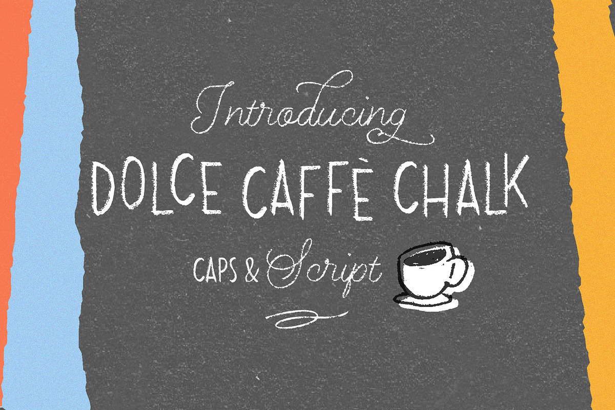 Dolce Caffè Chalk 4 fonts 50% off in Script Fonts - product preview 8
