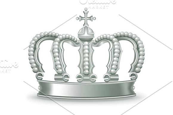 Silver crowns illustration in Illustrations - product preview 1