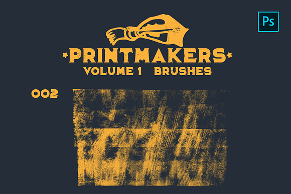 Vol.1 Printmakers Brushes in Photoshop Brushes - product preview 1
