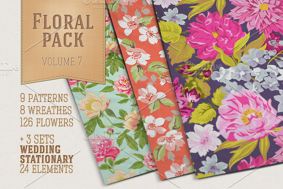 Floral Pack Vol 7 in Illustrations - product preview 8