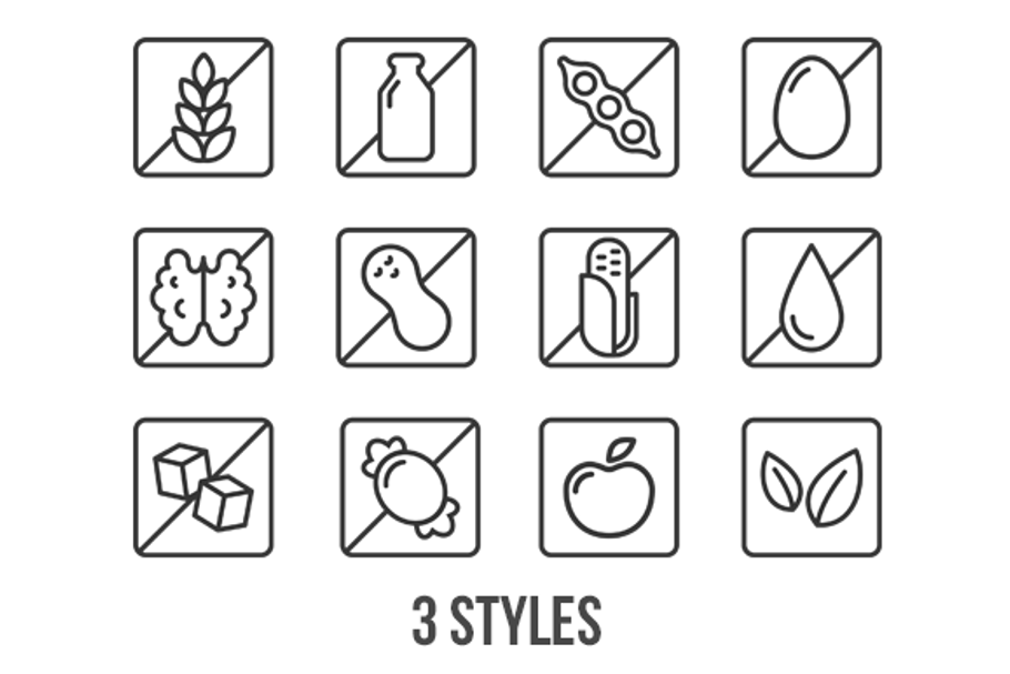 Ingredient label icons in Graphics - product preview 8
