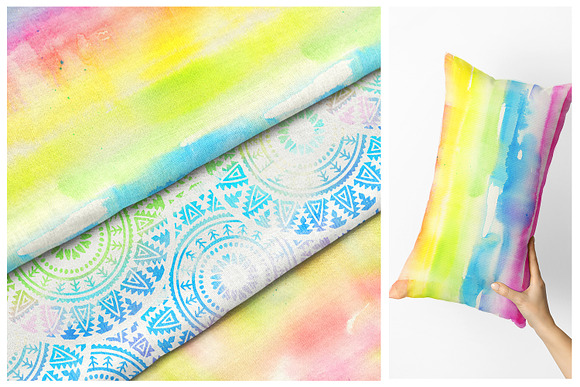 Tenderness: Watercolor Textures in Patterns - product preview 3