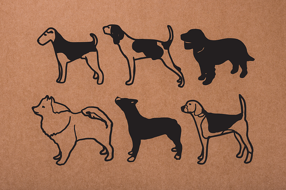 Vintage Dog Doodles Mega Bundle in Illustrations - product preview 1
