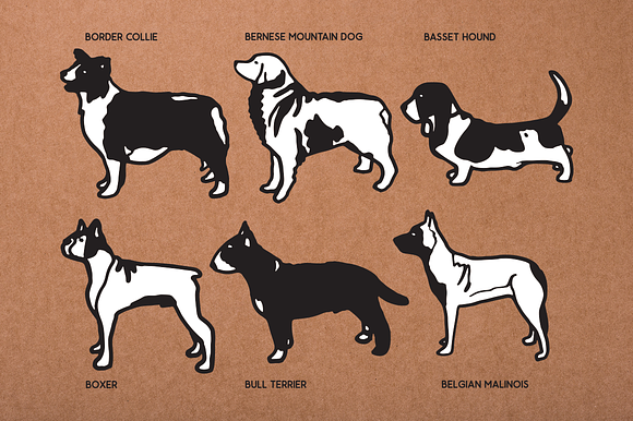 Vintage Dog Doodles Mega Bundle in Illustrations - product preview 2