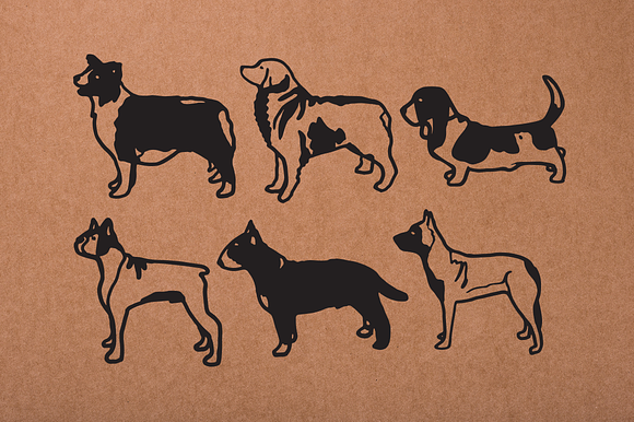 Vintage Dog Doodles Mega Bundle in Illustrations - product preview 3