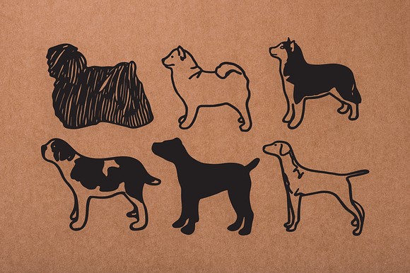 Vintage Dog Doodles Mega Bundle in Illustrations - product preview 5