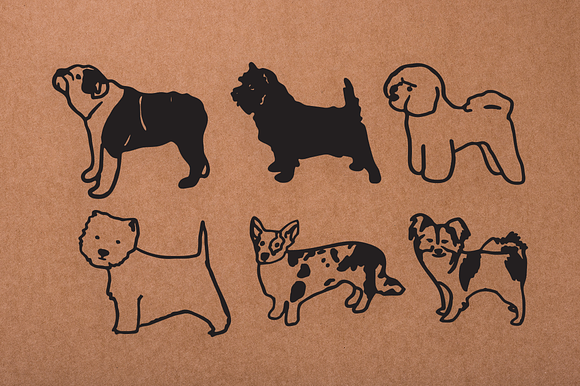 Vintage Dog Doodles Mega Bundle in Illustrations - product preview 7