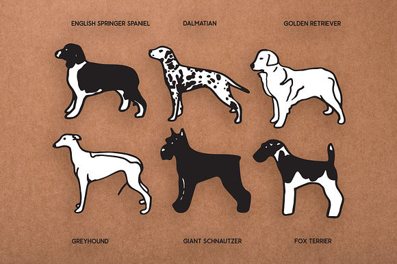 Vintage Dog Doodles Mega Bundle in Illustrations - product preview 10