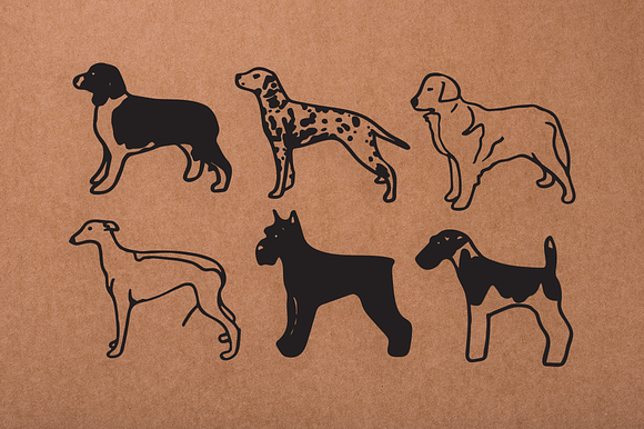 Vintage Dog Doodles Mega Bundle in Illustrations - product preview 11