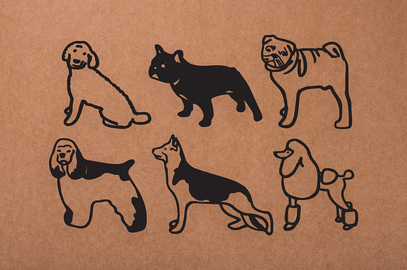 Vintage Dog Doodles Mega Bundle in Illustrations - product preview 13