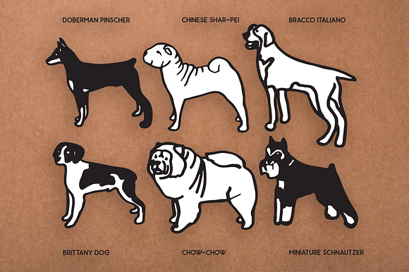 Vintage Dog Doodles Mega Bundle in Illustrations - product preview 14