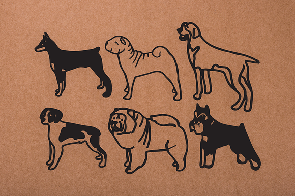 Vintage Dog Doodles Mega Bundle in Illustrations - product preview 15
