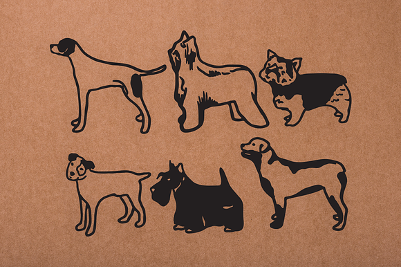 Vintage Dog Doodles Mega Bundle in Illustrations - product preview 17