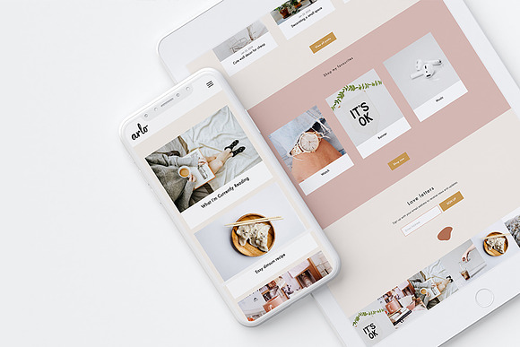 Arlo Squarespace Template in Website Templates - product preview 1