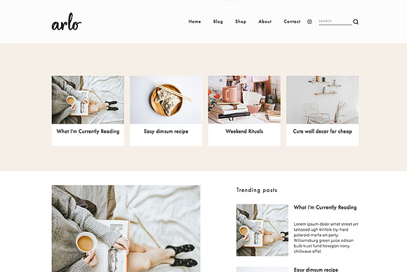Arlo Squarespace Template in Website Templates - product preview 3