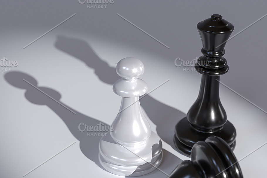 Chess pieces close Up