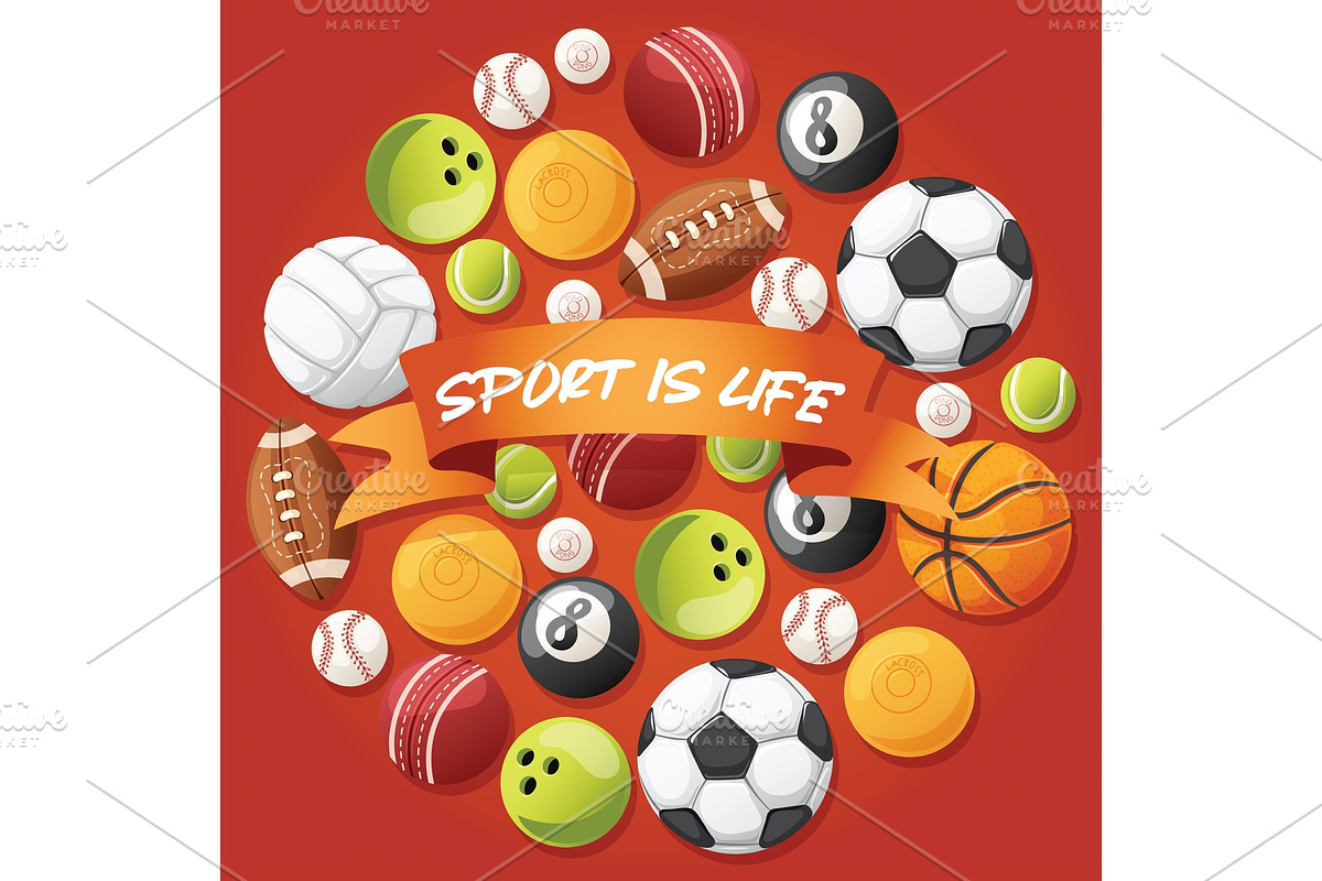Ball vector football basketball in Illustrations - product preview 8