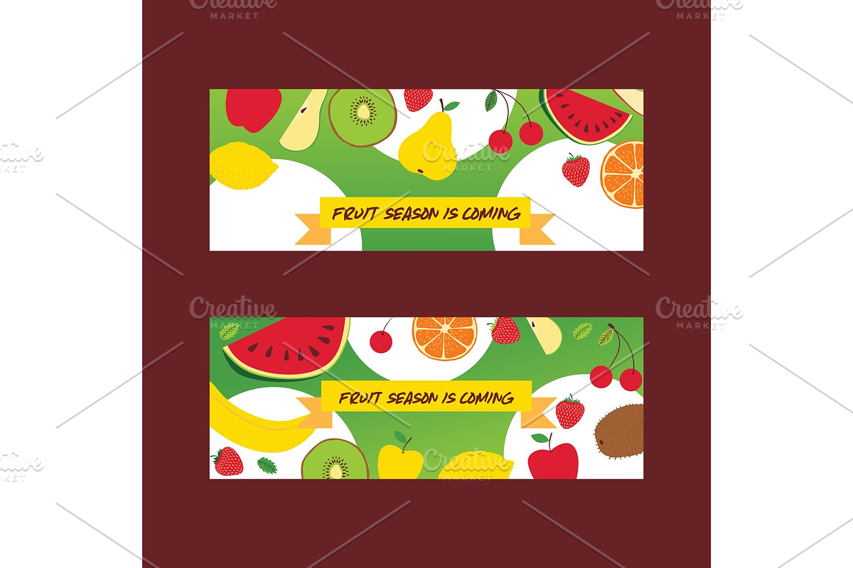 Fruit pattern seamless vector fruity in Illustrations - product preview 8