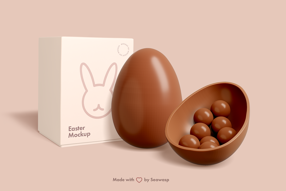 Easter Chocolate Package Mockup in Product Mockups - product preview 8