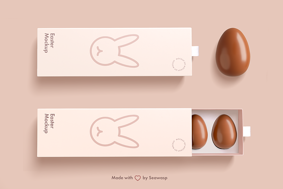 Easter Chocolate Package Mockup in Product Mockups - product preview 3
