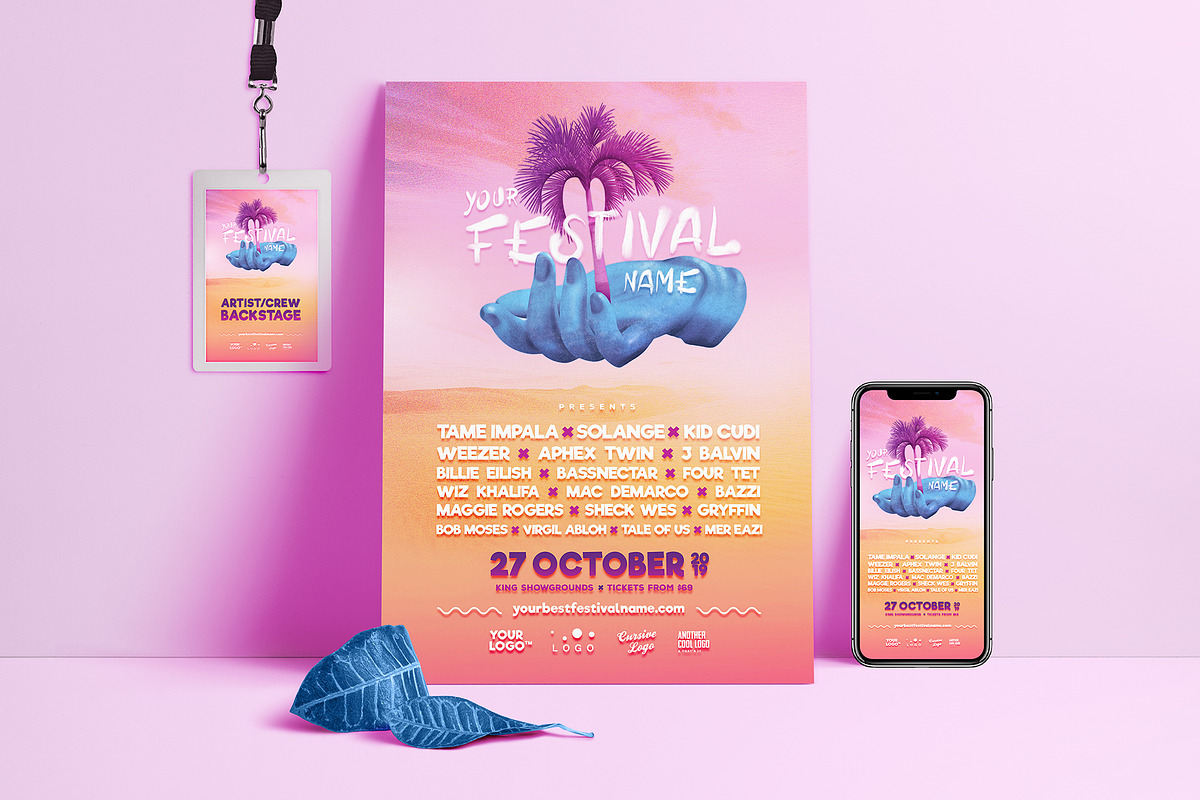 Music Festival Poster in Flyer Templates - product preview 8