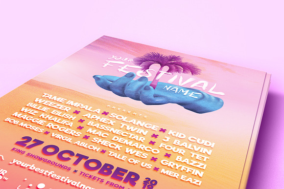 Music Festival Poster in Flyer Templates - product preview 2