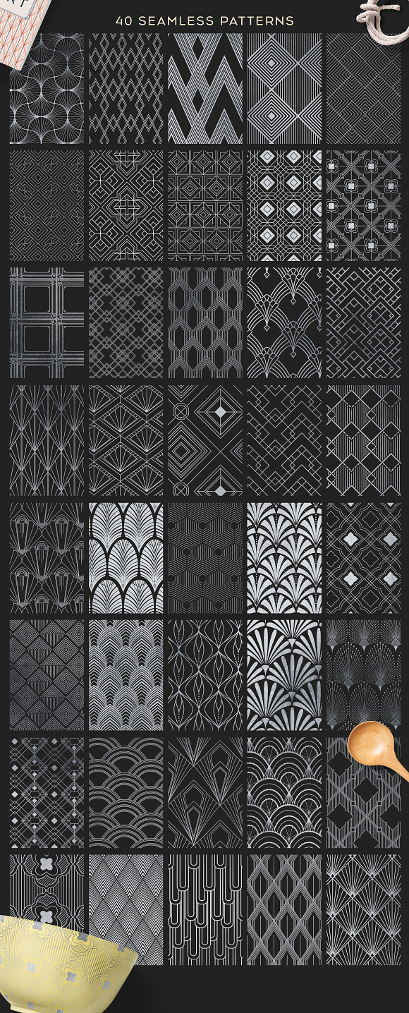 Art Deco Pattern collections in Patterns - product preview 1