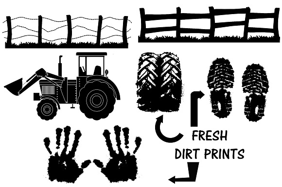 Farm & Animal Silhouettes AI EPS PNG in Illustrations - product preview 6