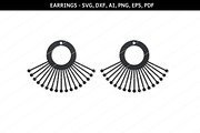 Modern earrings svg,cricut files,dxf