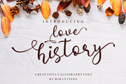 Love History Modern Script Typeface