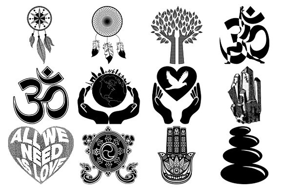 Metaphysical Silhouettes AI EPS PNG in Illustrations - product preview 4
