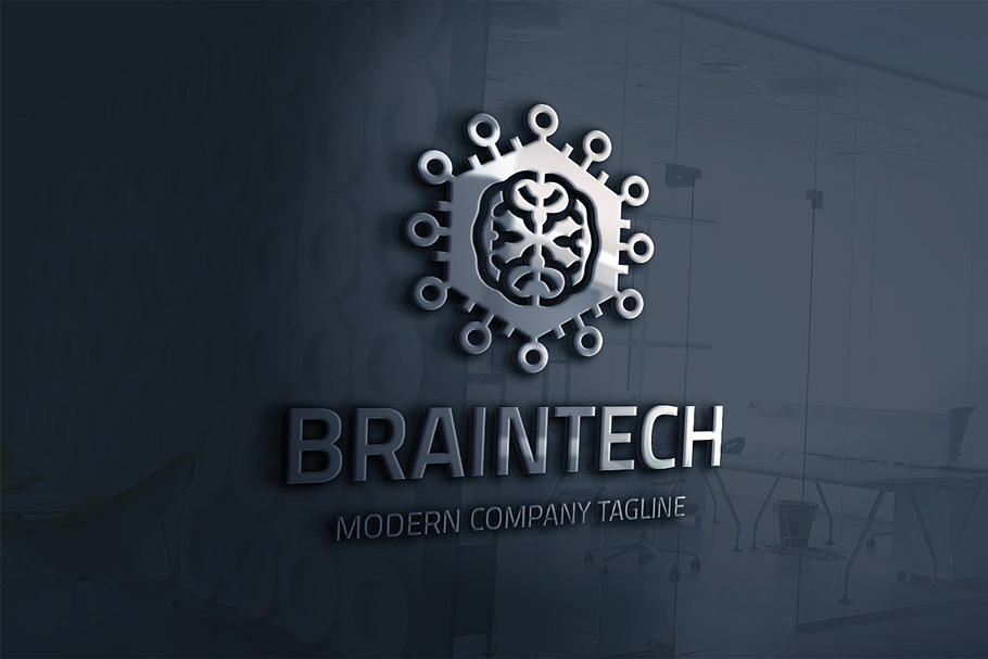 BrainTech Logo in Logo Templates - product preview 8
