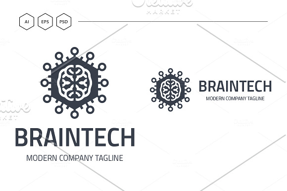 BrainTech Logo in Logo Templates - product preview 5