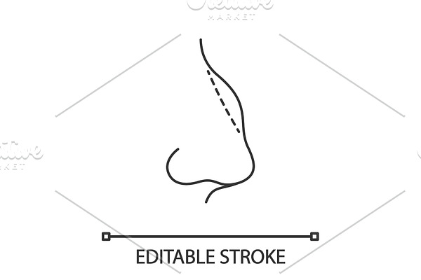 Rhinoplasty linear icon