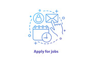 Apply for job concept icon