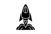 Startup launch glyph icon