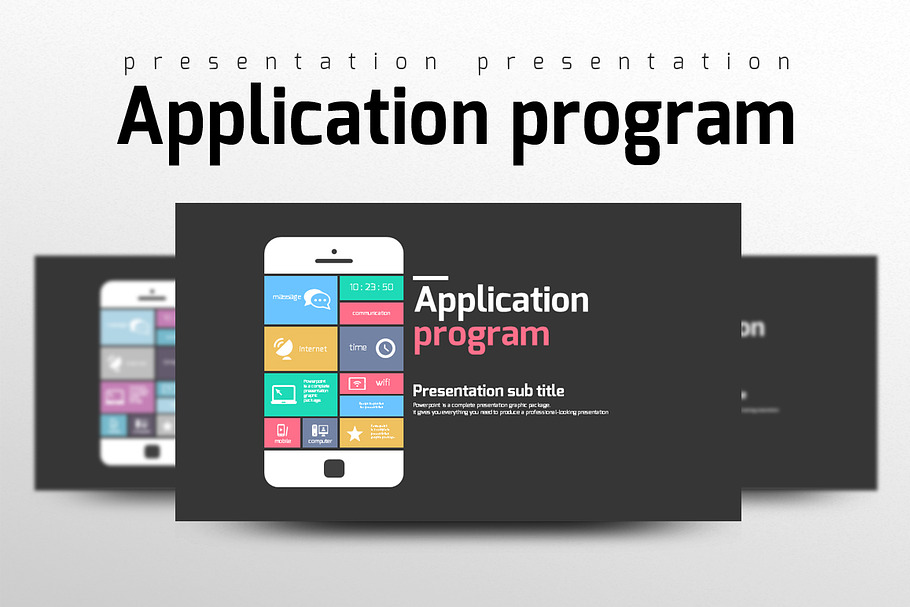 Application Program in Presentation Templates - product preview 8
