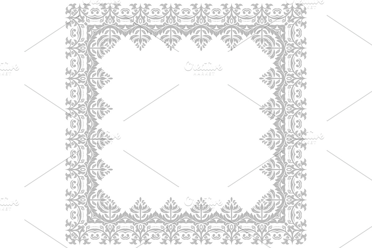 Floral Vector Fine Frame in Textures - product preview 8