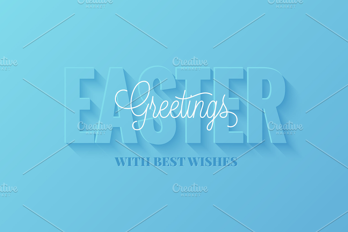 Easter vector banner. Happy easter. in Illustrations - product preview 8