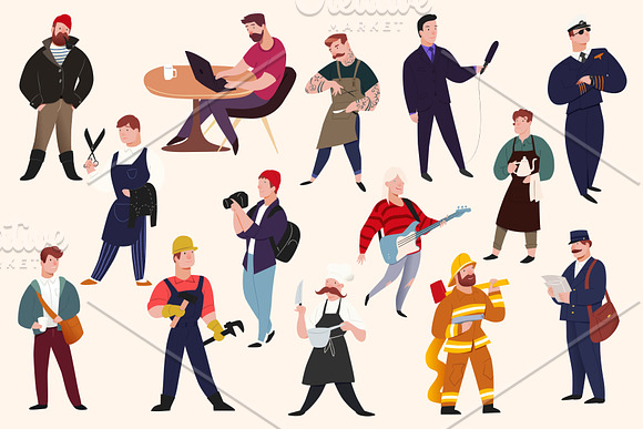 Professions People in Illustrations - product preview 4