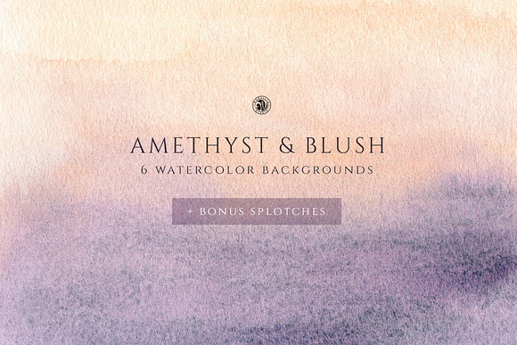 Watercolor Background - Blush in Textures - product preview 5