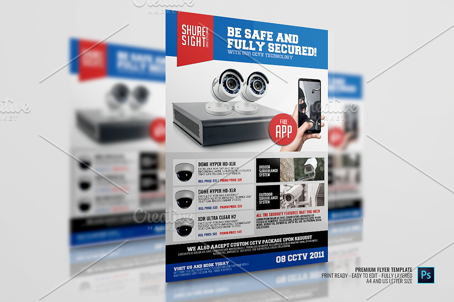 CCTV Promotional Flyer in Flyer Templates - product preview 8