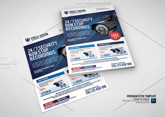 CCTV Shop Flyer in Flyer Templates - product preview 2