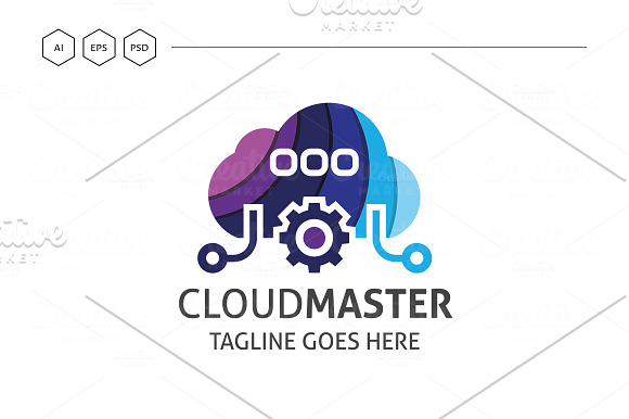 Cloud Master Logo in Logo Templates - product preview 4
