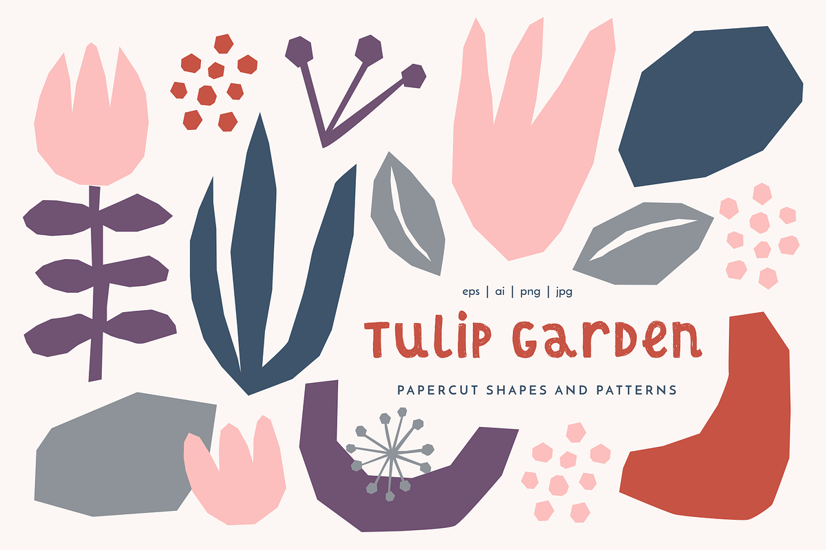 Tulip Garden | Shapes + Patterns in Patterns - product preview 8