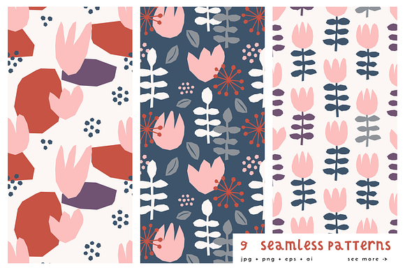 Tulip Garden | Shapes + Patterns in Patterns - product preview 1